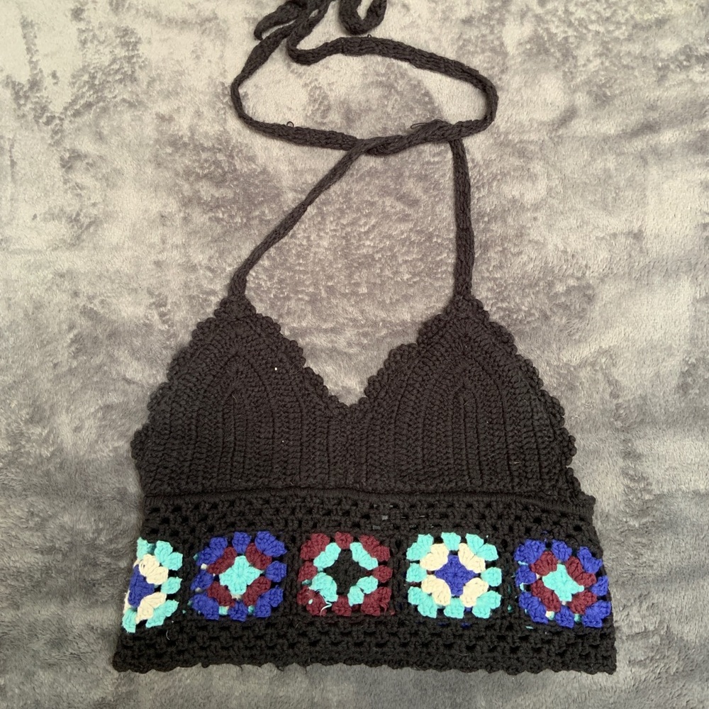 Knitted crop top